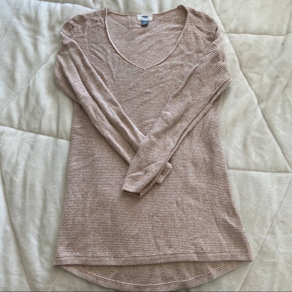 OLD NAVY Beige v-neck sweater